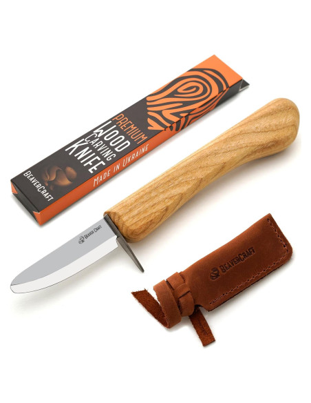 Cuchillo de Tallado BeaverCraft C1 Niños - Seguro y Ergonómico