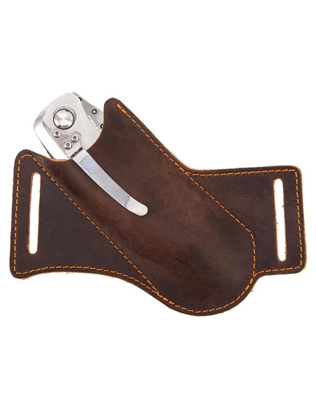 Funda de cuchillo de cuero QCWN para cinturón EDC 12.45 cm