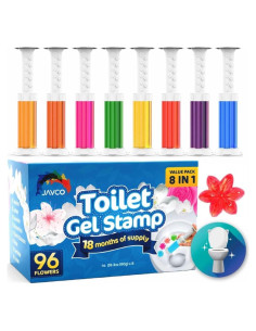 Sello de Gel para Inodoro JAVCO - 96 Flores, 8 Fragancias