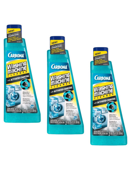 Limpiador de Lavadora Carbona con Carbón Activado 248 ml - Paquete de 3