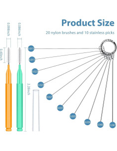 Herramienta de Limpieza de Cabezal de Ducha Lumkew 30 Pcs 2