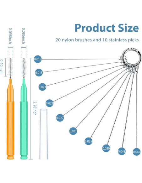 Herramienta de Limpieza de Cabezal de Ducha Lumkew 30 Pcs
