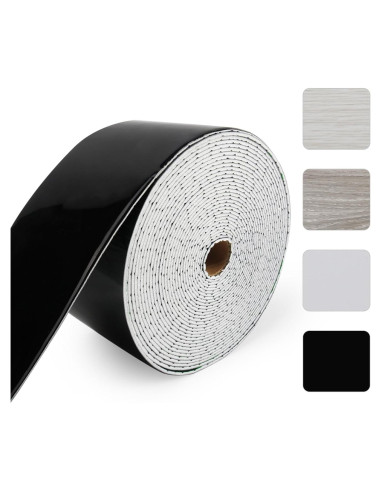 Moldura Autoadhesiva CvoMep 10m Borde Impermeable Negro