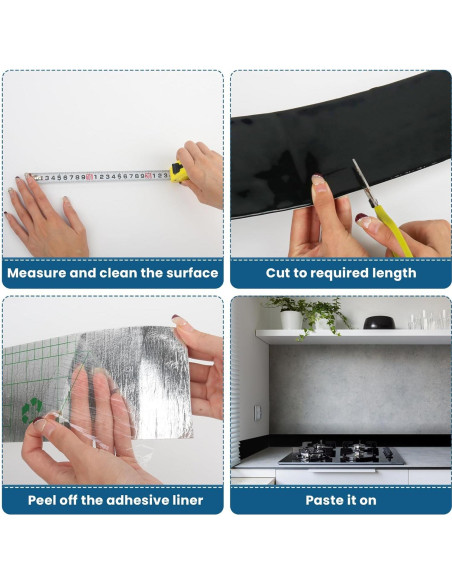 Moldura Autoadhesiva CvoMep 10m Borde Impermeable Negro