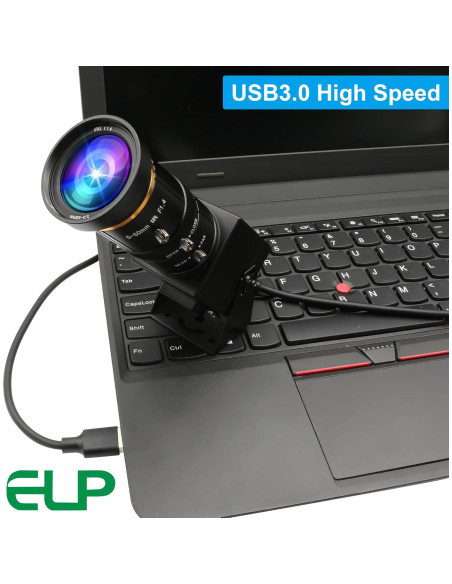 Cámara USB 4K ELP con Zoom Manual 10X 5-50mm HDMI