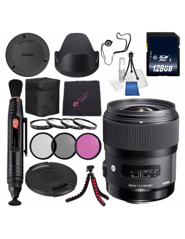 Lente Sigma 35mm f/1.4 DG HSM Art para DSLR Nikon + Kit Accesorios