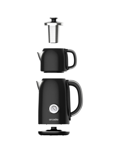 Hervidor y Tetera Eléctrica Arcadia 1.7L Acero Inoxidable