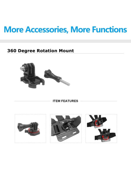 Arnés de Montaje en el Pecho para GoPro y DJI Osmo Action