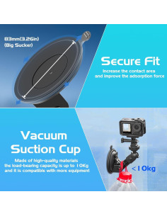 Soporte de Ventosa iEago RC para DJI Osmo Pocket 3 y GoPro 2