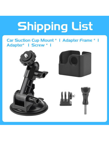 Soporte de Ventosa iEago RC para DJI Osmo Pocket 3 y GoPro