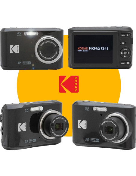 Cámara Digital KODAK PIXPRO FZ45 16MP Zoom 4X Gran Angular 27mm Cámara Digital KODAK PIXPRO FZ45 16MP Zoom 4X Gran Angular 27mm