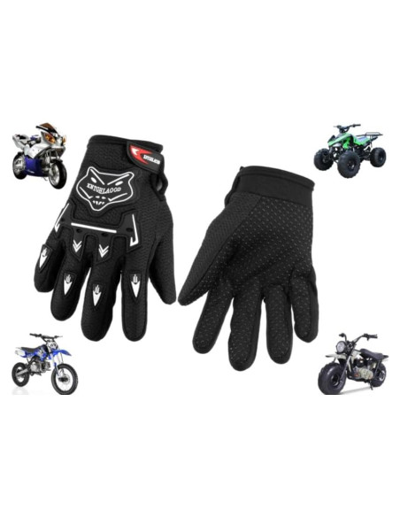 Guantes de Montar MRS para Niños ATV Ciclismo Negro 18x9cm