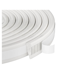 Tira de Aislamiento Jywtleey 9.8 Pies Blanco para Ventanas y Puertas