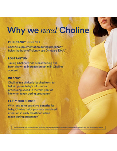 Suplemento de Colina Natal Ritual 550mg - 30 Días