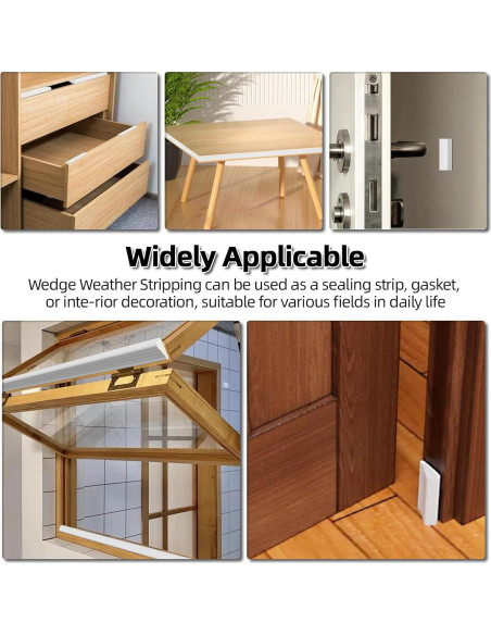 Tira de Aislamiento Jywtleey 9.8 Pies Blanco para Ventanas y Puertas