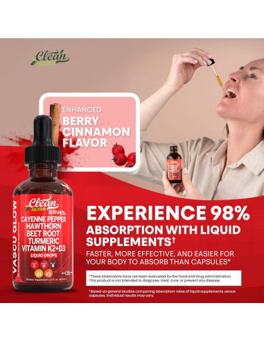 Suplemento Líquido Clean Nutra de Gotas de Pimienta de Cayena 1 Paquete
