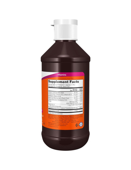 NOW Foods Complejo de Vitamina B-12 Líquido 240 ml - Energía y Nervios NOW Foods Complejo de Vitamina B-12 Líquido 240 ml - Energía y Nervios