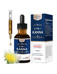 Gotas de Kanna ORGANIHERBENCE 60 ml - Suplemento Herbal Energía y Relajación