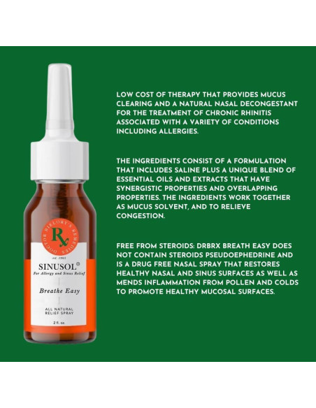 Alivio Rápido de Alergias DrBRX Breathe Easy 60ml