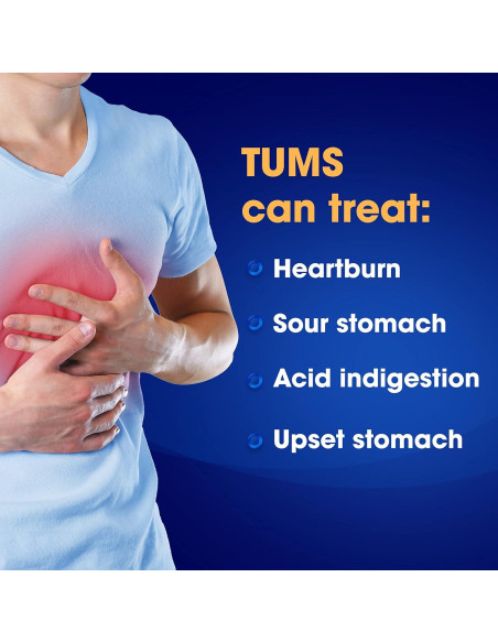 TUMS Extra Fuerte Tabletas Antiácidas Sabor Berries 96 Unidades