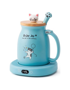 Calentador de Taza Eléctrico Bsigo con Taza de Gato 65 C