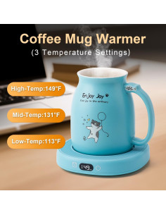 Calentador de Taza Eléctrico Bsigo con Taza de Gato 65 C 2