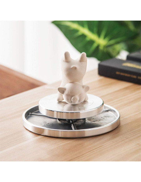 Torno Doble Lado Feqsky 15 cm para Cerámica y Pasteles