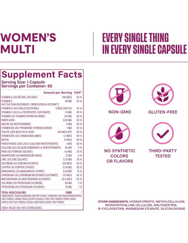 Suplemento Multivitamínico para Mujeres Habit - 60 Cápsulas