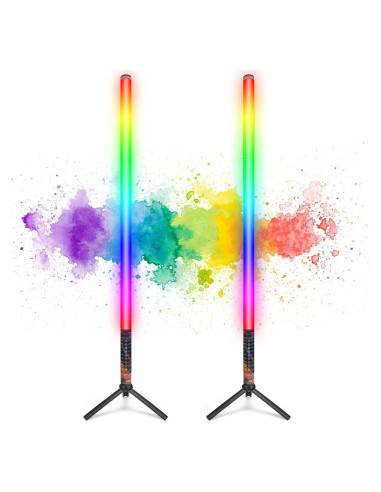 Barra de Luz RGB LUXCEO 2Pack LED 85cm Batería Recargable