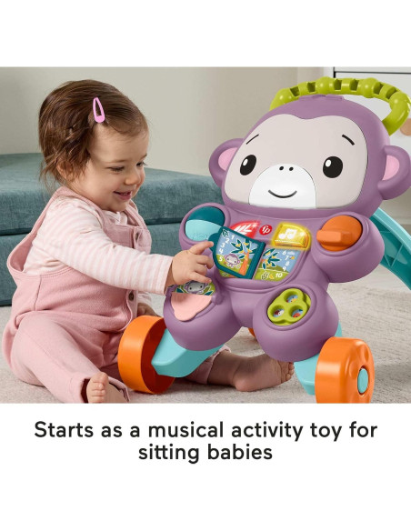 Andador Fisher-Price Aprende Conmigo Mono Morado 6+ Meses