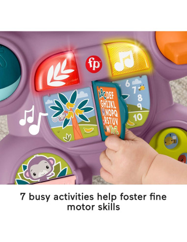 Andador Fisher-Price Aprende Conmigo Mono Morado 6+ Meses