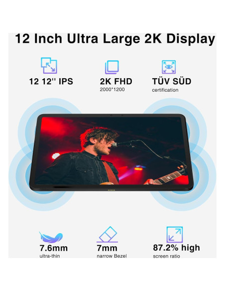 DOOGEE T20 Ultra Tableta 12" Android 14 32GB RAM 256GB