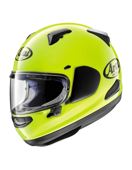 Casco Arai Quantum-X Sólido Mediano Amarillo Fluorescente