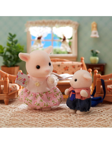 Familia de Cabras Sylvanian 4 Piezas Articuladas