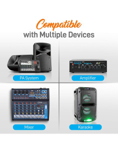 Amplificador Híbrido Pyle PWMA4004BT 3000W Bluetooth Karaoke 2