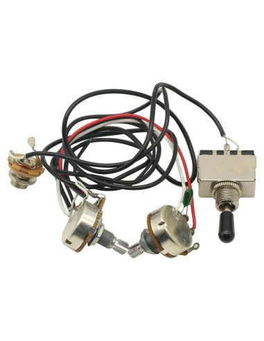 Arnés de cableado para guitarra eléctrica 500K con interruptor