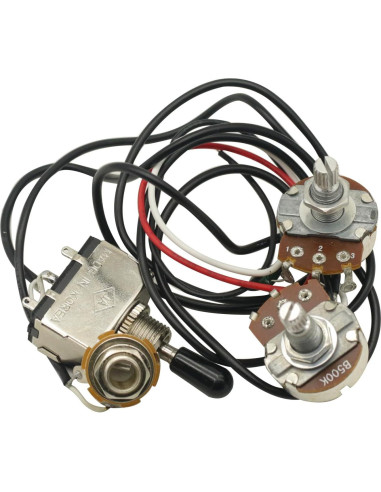 Arnés de cableado para guitarra eléctrica 500K con interruptor