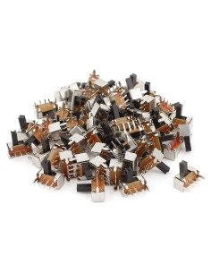Interruptores Deslizantes SPDT uxcell 60 Pcs 50V 0.8A