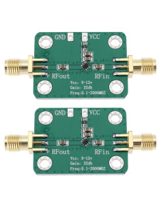Amplificador RF Banda Ancha Crear Idea 2pcs 30dB 0.1-2000MHz