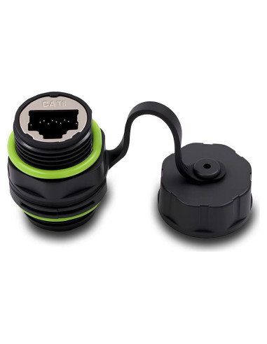 Acoplador RJ45 Impermeable Duttek IP68 Cat6 Femenino a Femenino