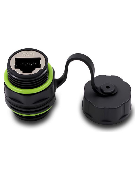 Acoplador RJ45 Impermeable Duttek IP68 Cat6 Femenino a Femenino