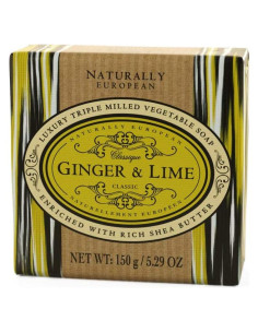 Jabón de Lujo Naturalmente Europeo Jengibre y Lima 150 g