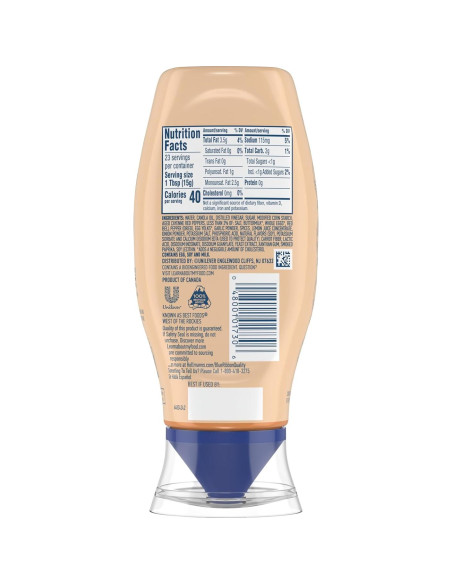 Dip Estilo Mayonesa Hellmann's Ranch Picante 340 g Sin Sabores Artificiales