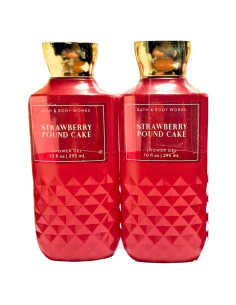Gel de Ducha Bath & Body Works Set 2x300ml Pastel de Fresa