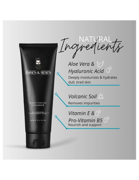 Limpiador Facial Diario EMSEN & SESEN para Hombres 100 ml
