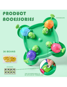 Juego de Mesa Tortuga Hambrienta - 36 Frijoles - Lejiaxing 2