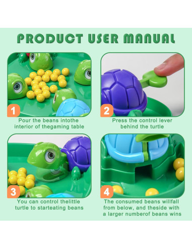 Juego de Mesa Tortuga Hambrienta - 36 Frijoles - Lejiaxing