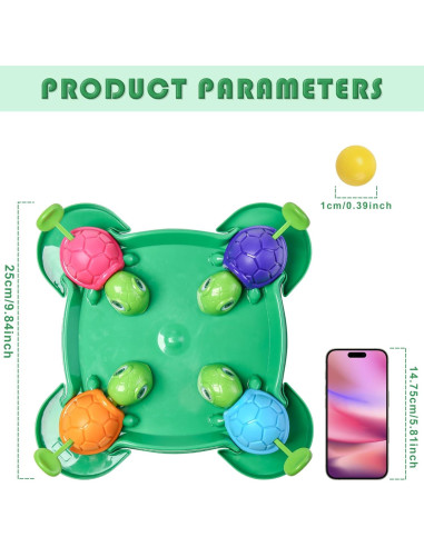 Juego de Mesa Tortuga Hambrienta - 36 Frijoles - Lejiaxing