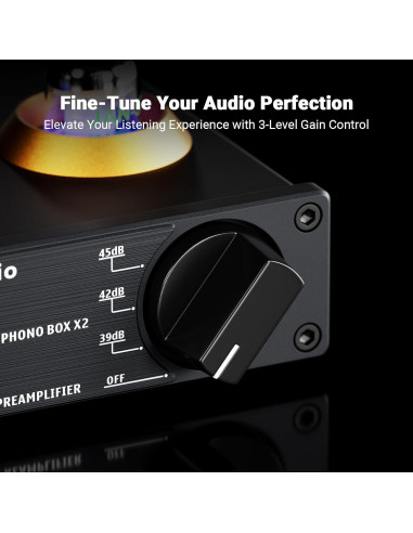 Fosi Audio Preamplificador Phono BOX X2 12V 0.31kg