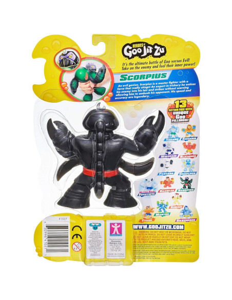 Figura de acción Goo Jit Zu Scorpius el Escorpión 14 cm